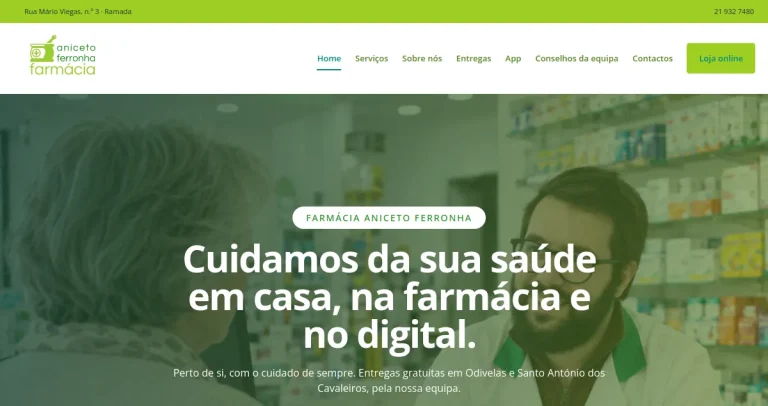 Farmácia Aniceto Ferronha: sites e lojas online