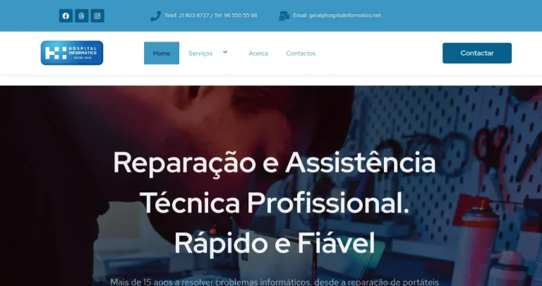 Hospital Informático: sites e lojas online