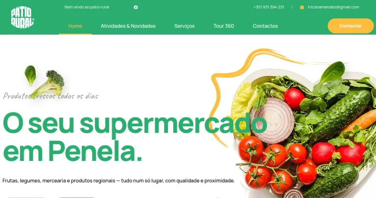 O Pátio Rural: sites e lojas online